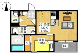 REGALEST 富町Ⅴの間取り画像