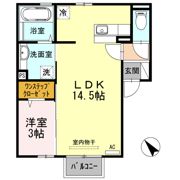 ハピネス下阪本の間取り画像