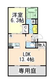 ノーベル岩屋の間取り画像