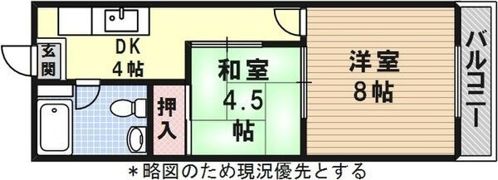 香山コーポの間取り画像