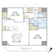 アジールコート町屋の間取り画像