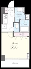 月島リバーサイドハイツの間取り画像