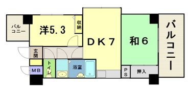 ダイアパレス舟入幸町の間取り画像