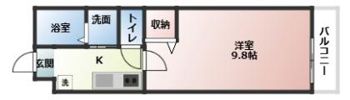 アークリード由美浜の間取り画像