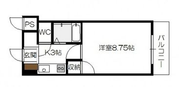 ティアラサイワの間取り画像