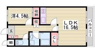 カトレアハイツの間取り画像