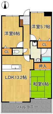 珪州館IIの間取り画像
