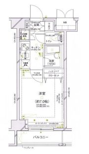 パレステュディオ銀座二丁目の間取り画像