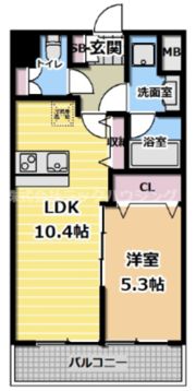 La Douceur城北の間取り画像