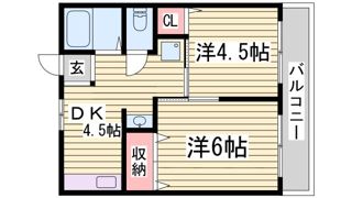 シティハイツ二宮の間取り画像