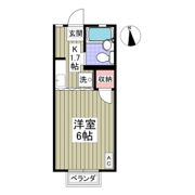 コーポゆりⅡの間取り画像