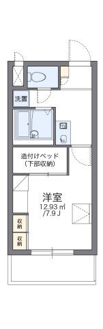 レオパレスヴィルヌーブ川崎Bの間取り画像