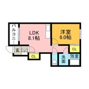 プラムガーデン弐番館の間取り画像