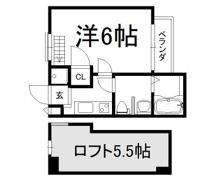 ロフティ同志社北の間取り画像