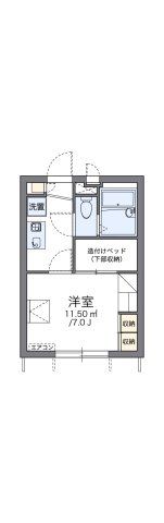 レオパレスフィールド Ⅰの間取り画像