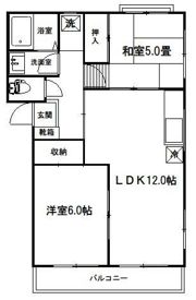 北栄第2マンションの間取り画像