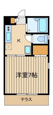 コーポオザキⅡの間取り画像
