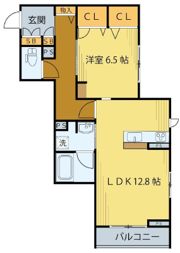 ベレオ北仙台駅の間取り画像