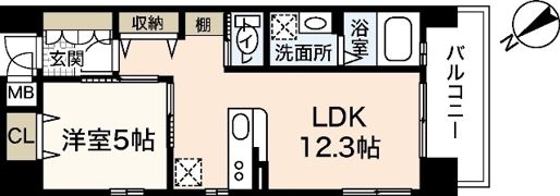アールヴォレ楠木の間取り画像
