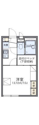 レオパレスカシオペアの間取り画像