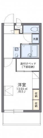 レオパレスワカバコーポの間取り画像