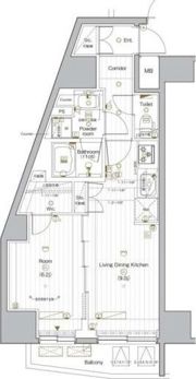 PREMIUMCUBEG後楽園の間取り画像