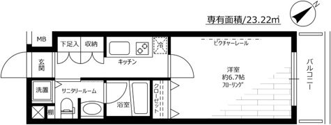 グリフィン横浜・山下公園弐番館の間取り画像