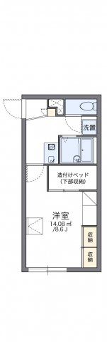 レオパレス雪月花の間取り画像