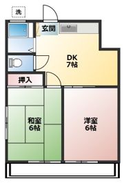 コーポ川尻の間取り画像