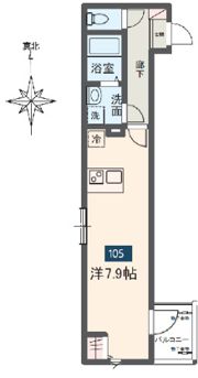 MELDIA北綾瀬Ⅳの間取り画像