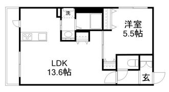blu e verdeの間取り画像