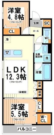 Hilltop Eastの間取り画像