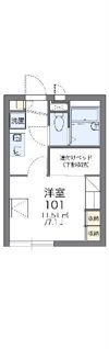 レオパレス天 栄の間取り画像
