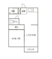 落合アパート.Iの間取り画像
