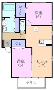 アルモニアBの間取り画像