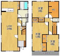 山手三丁目貸一戸建ての間取り画像