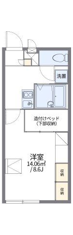 レオパレスアンジュールの間取り画像