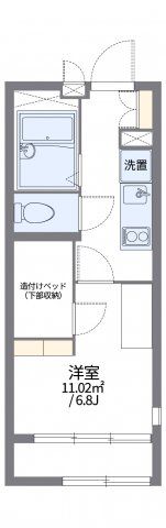 レオパレスピュアの間取り画像