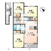 サンハイツ3の間取り画像