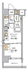 リビオメゾン芝浦の間取り画像