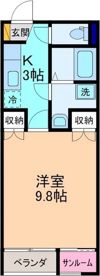 ドゥウェル婦中の間取り画像