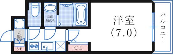 ソルテラスKOBE湊町の間取り画像