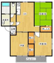 ハイツ宮ノ下 Aの間取り画像