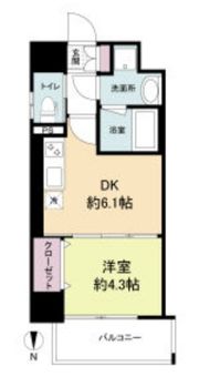 RIDGEガーデン江坂Ⅰ(旧サムティガーデン江坂Ⅰ)の間取り画像