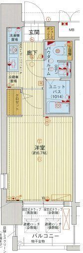 ライジングコート深江本町フラワーパークの間取り画像