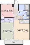 メゾンカルム富田B棟の間取り画像