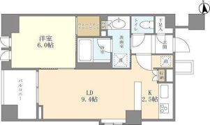 シティハウス東京新橋の間取り画像