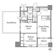 ACP Residence 中野新橋の間取り画像