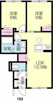 メゾンパインヒルズの間取り画像