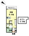 アミューレット弐番館の間取り画像